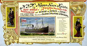 Antwerp Collection: Advert, Nippon Yusen Kaisha, Japan Mail Steamship Co Ltd