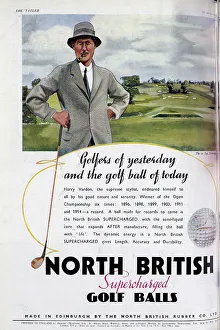 Advert for North British Supercharged Golf Balls