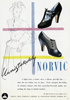 Advert for Norvic shoes 1948