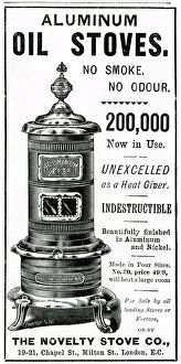 Warming Gallery: Advert for Novelty Stoves Co. 1899