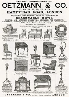 Images Dated 11th October 2017: Advert for Oetzmann & Co. Victorian furniture 1890