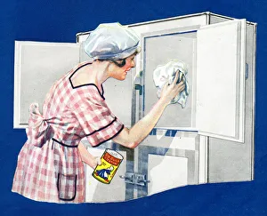 Refrigerator Prints: Advert, Old Dutch Cleaner