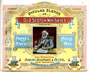 Blend Prints: Advert, Old Scotch Whiskies, Edinburgh, Scotland