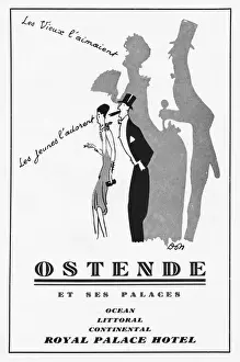 Jazz Age Club Prints: Advert for Ostende, 1930