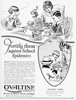 Beverage Prints: Advert for Ovaltine, 1925