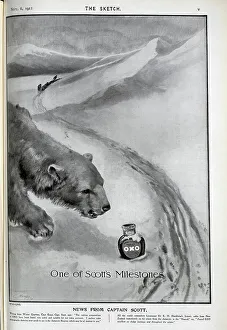 Advertisement for Oxo, One of Scott's milestones