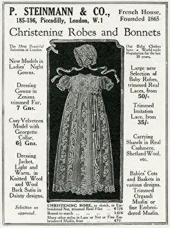 Advert for P. Steinmann & Co Christening robes 1926