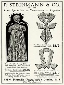 Images Dated 13th October 2017: Advert for P. Steinmann Christening robes 1930
