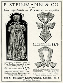 Images Dated 13th October 2017: Advert for P. Steinmann Christening robes 1930