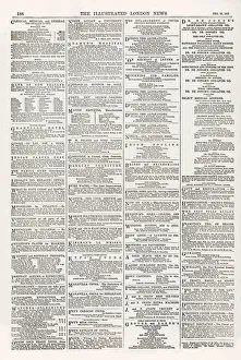 Images Dated 23rd July 2021: Advertisement Page - ILN Date: 1873