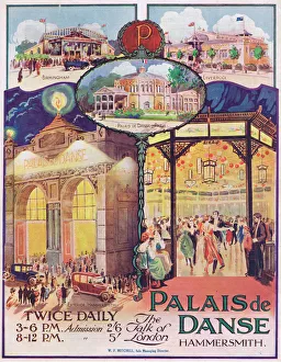 Images Dated 21st April 2016: Advert for the Palais de Danse, Hammersmith, London, 1921