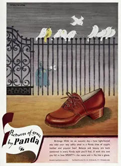 Heel Prints: Advert for Panda shoes 1948