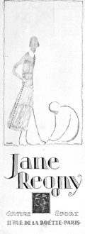 Images Dated 12th October 2015: Advert for the Paris fashion house of Jane Regny, 1926