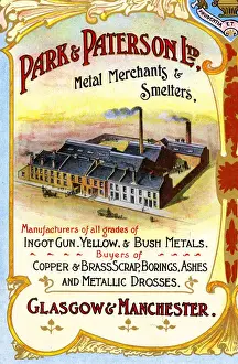 Paterson Prints: Advert, Park & Paterson Ltd, Metal Merchants, Glasgow