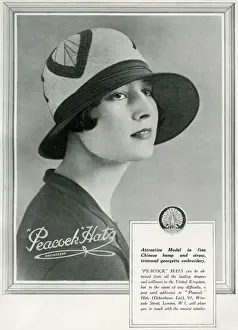 Advert for Peacock hats 1928