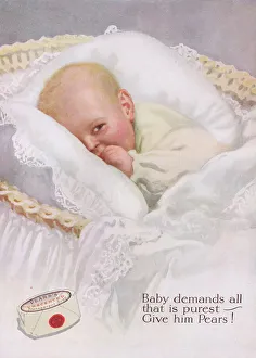 Advert for Pears scented soaps, 1925