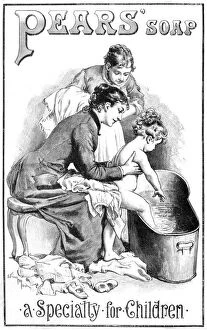 1887 Collection: Advert for Pears soap 1887
