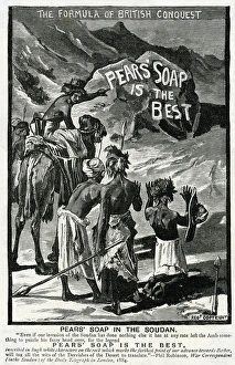 Images Dated 11th October 2017: Advert for Pears soap in the Sudan 1887