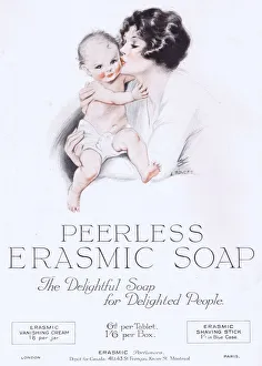 Advert for Peerless Erasmic Soap, 1925