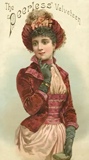 Advertisement for Peerless Velveteen fabric