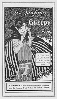 Fragrances Prints: Advert for perfumes by Gueldy, 1920, Paris