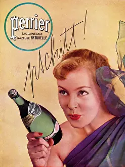 Ginger Prints: Advertisement for Perrier mineral water
