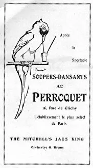 Images Dated 30th April 2015: Advert for Perroquet nightclub at the Casino de Paris, Paris