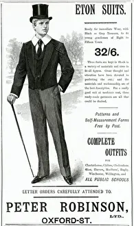 Childs Prints: Advert for Peter Robinson, Eton suits 1897