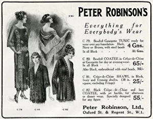 Beaded Collection: Advert for Peter Robinson womens beaded garments 1922 Advert for Peter Robinson