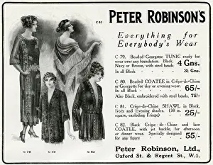 Robinsons Prints: Advert for Peter Robinson womens beaded garments 1922 Advert for Peter Robinson
