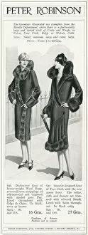 Images Dated 29th January 2018: Advert for Peter Robinson womens coats 1927