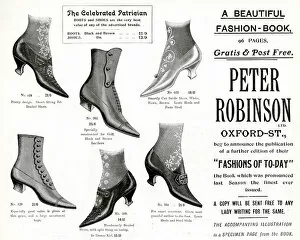 Images Dated 18th October 2017: Advert for Peter Robinsons ladies footwear 1905