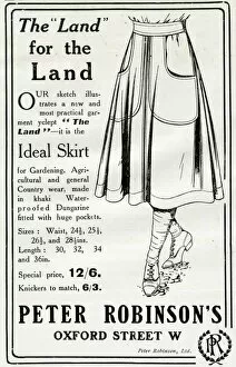 Images Dated 15th October 2015: Advert for Peter Robinsons practical garment
