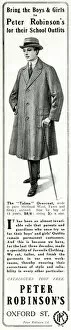 Images Dated 17th October 2017: Advert for Peter Robinsons school outfits 1915