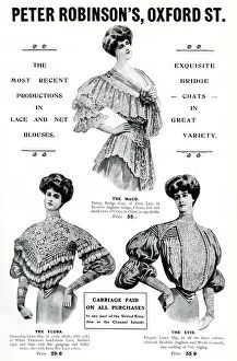 Neck Gallery: Advert for Peter Robinsons womens blouses 1905