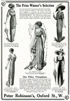 Robinsons Prints: Advert for Peter Robinsons womens gowns 1911