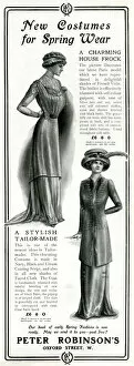 Images Dated 2nd September 2018: Advert for Peter Robinsons womens spring wear 1910