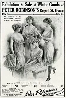 Chemise Gallery: Advert for Peter Robinsons womens undergarments 1913