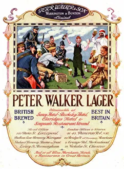 Peter Prints: Advert, Peter Walker Lager