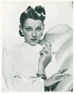 Portraying Prints: Advertisement Photo, Smoking Woman