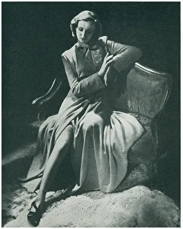 Promoting Prints: Advertisement Photograph, Seated Woman