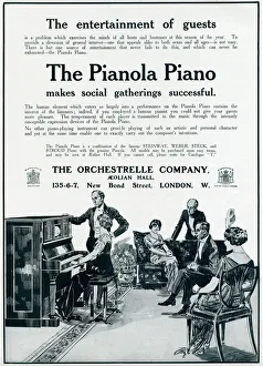 Gathering Collection: Advert for Pianola Piano 1913