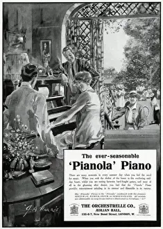 Pianola Prints: Advert for Pianola Piano 1914