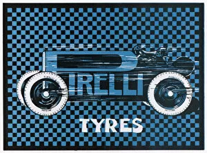 Adverts and Posters Collection: Advert / Pirelli Tyres