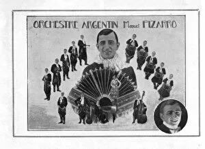 Argentinian Gallery: Advert for Pizarro Argentinian Orchestra Date: 1920s