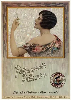 Cigarette Prints: Advertisement for Players cigarettes