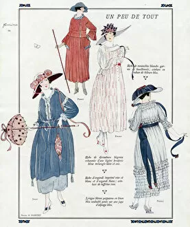 Images Dated 22nd February 2016: Advertisement for Poiret, Premet and Jenny fashions