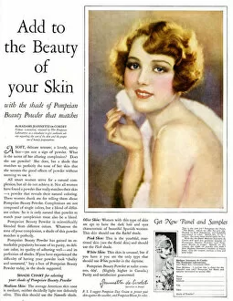 Advert, Pompeian Beauty Powder