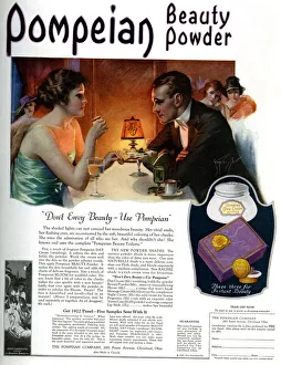 Advert, Pompeian Beauty Powder