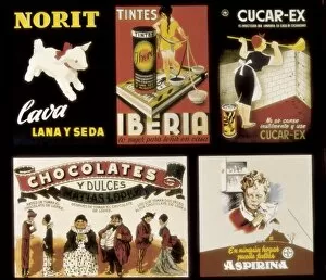Advertising posters of Norit, Tintes Iberia
